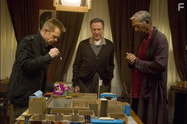 Morgan Freeman, William H. Macy, and Christopher Walken in Кража в музее (2009)