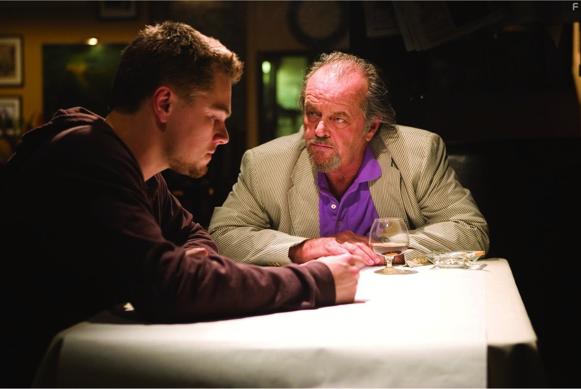 Leonardo DiCaprio and Jack Nicholson in Отступники (2006)