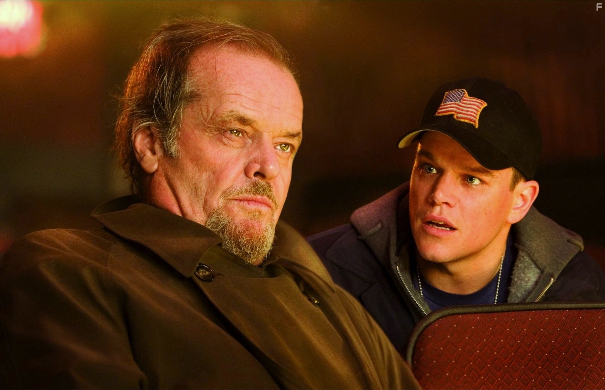 Jack Nicholson and Matt Damon in Отступники (2006)