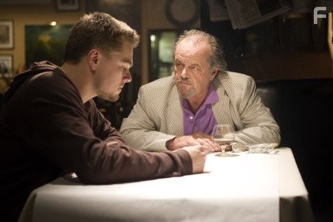 Leonardo DiCaprio and Jack Nicholson in Отступники (2006)