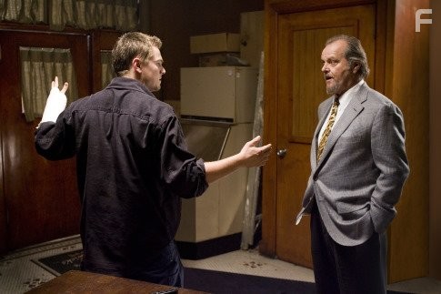 Leonardo DiCaprio and Jack Nicholson in Отступники (2006)