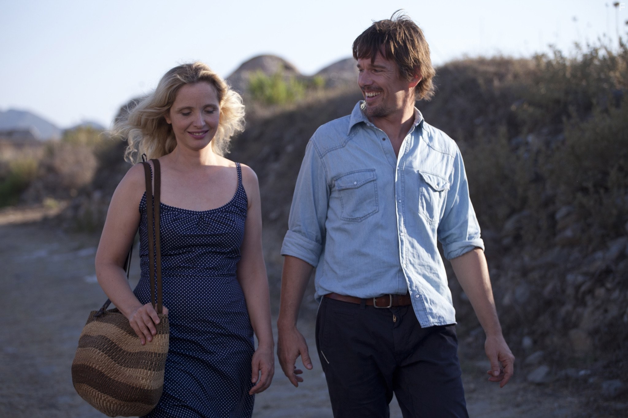 Ethan Hawke and Julie Delpy in Перед полуночью (2013)
