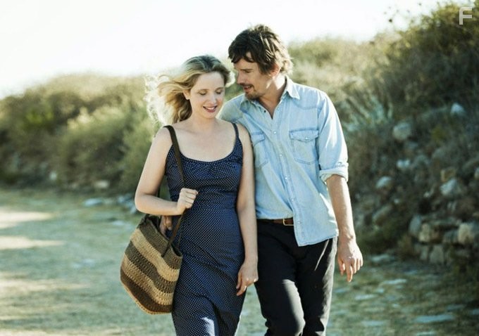 Ethan Hawke and Julie Delpy in Перед полуночью (2013)