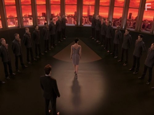 Christopher Shyer and Morena Baccarin in Vизитeры (2009)