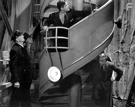 "Saboteur" Robert Cummings and Norman Lloyd 1942 Universal