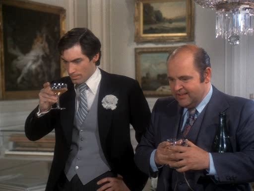 Timothy Dalton and Dom DeLuise in Sextette (1978)