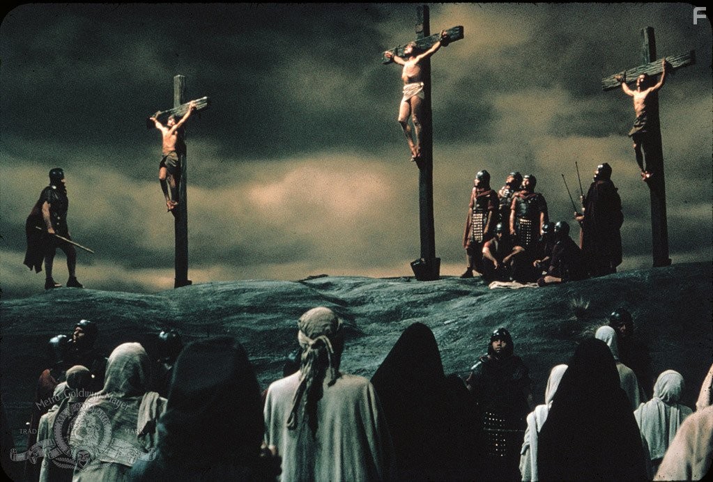 John Wayne, Max von Sydow, Michael Ansara, Richard Bakalyan, and Marc Cavell in Величайшая из когда-либо рассказанных историй (1965)