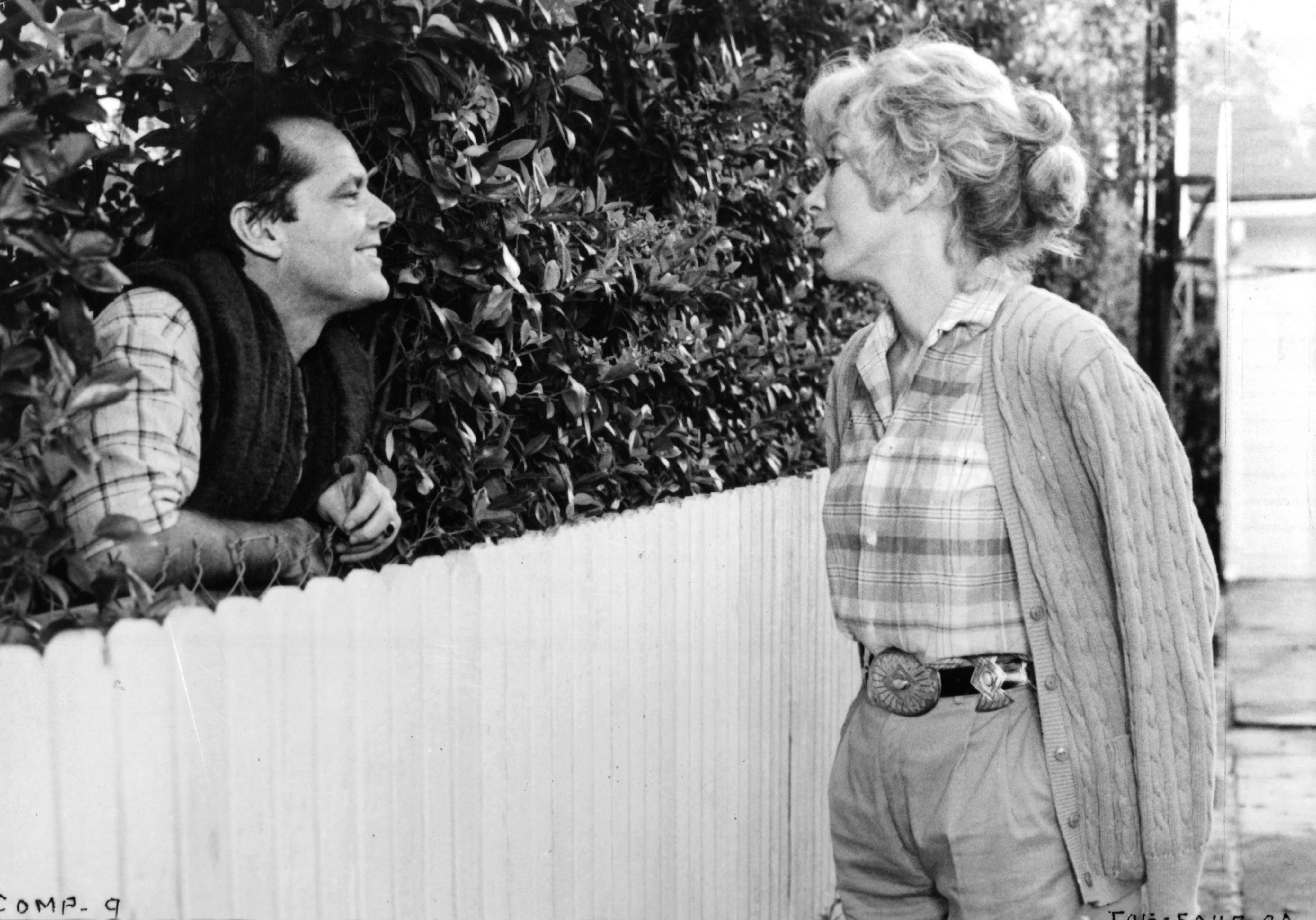 Jack Nicholson and Shirley MacLaine in Язык нежности (1983)