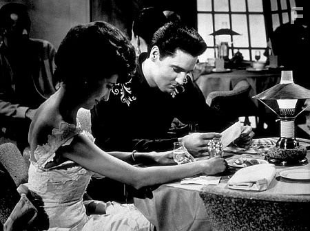 Elvis Presley and Elsa Cardenas in "Fun in Acapulco," Paramount, 1963.