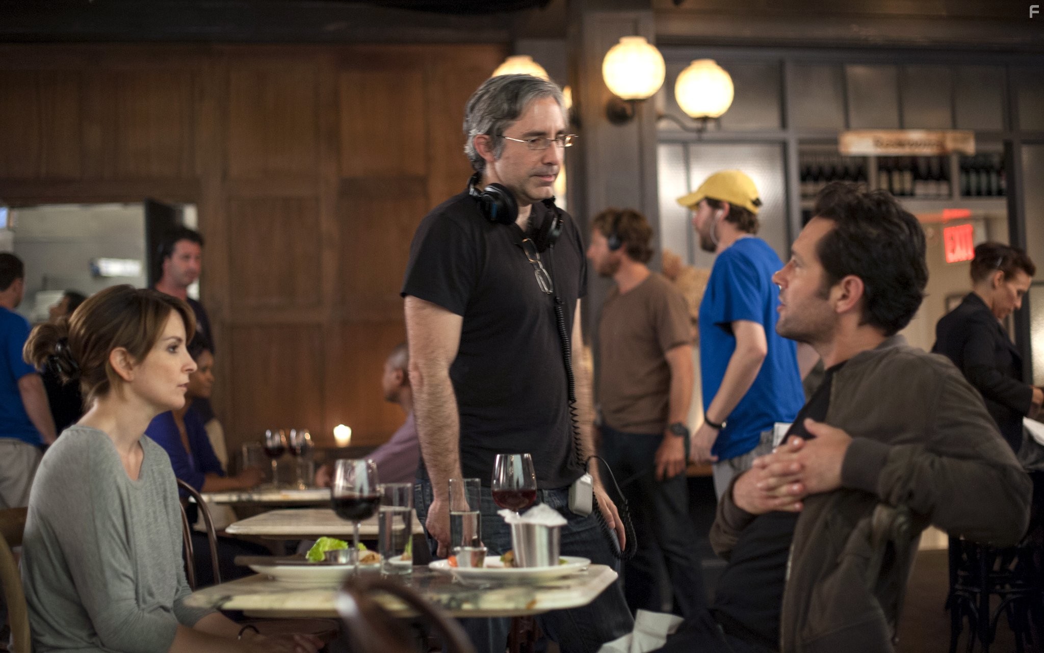 Tina Fey, Paul Rudd, and Paul Weitz in Экзамен для двоих (2013)