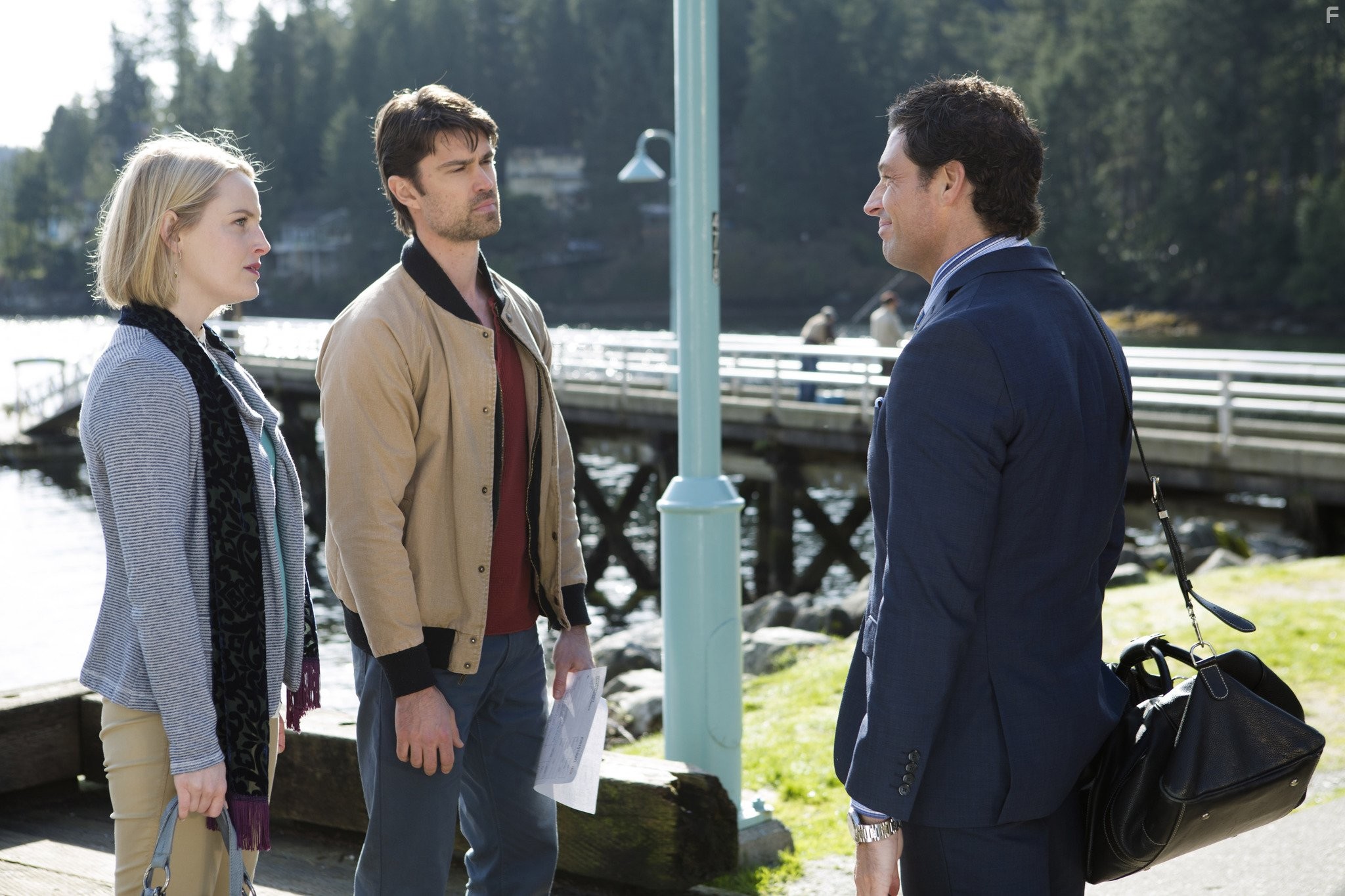 Brennan Elliott, Corey Sevier, and Sarah Smyth in Кедровая бухта (2013)