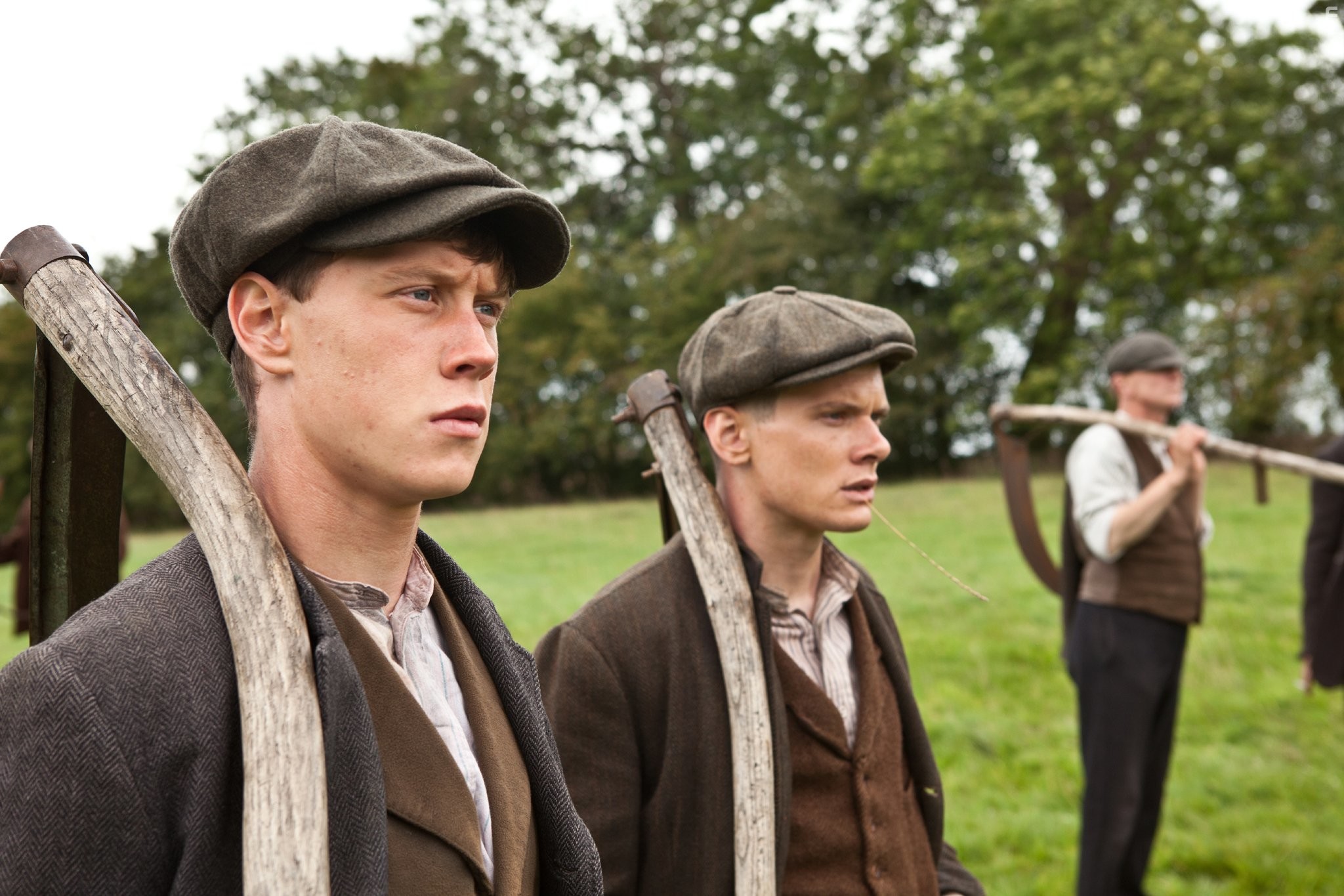 George MacKay and Jack O'Connell in Private Peaceful (2012)
