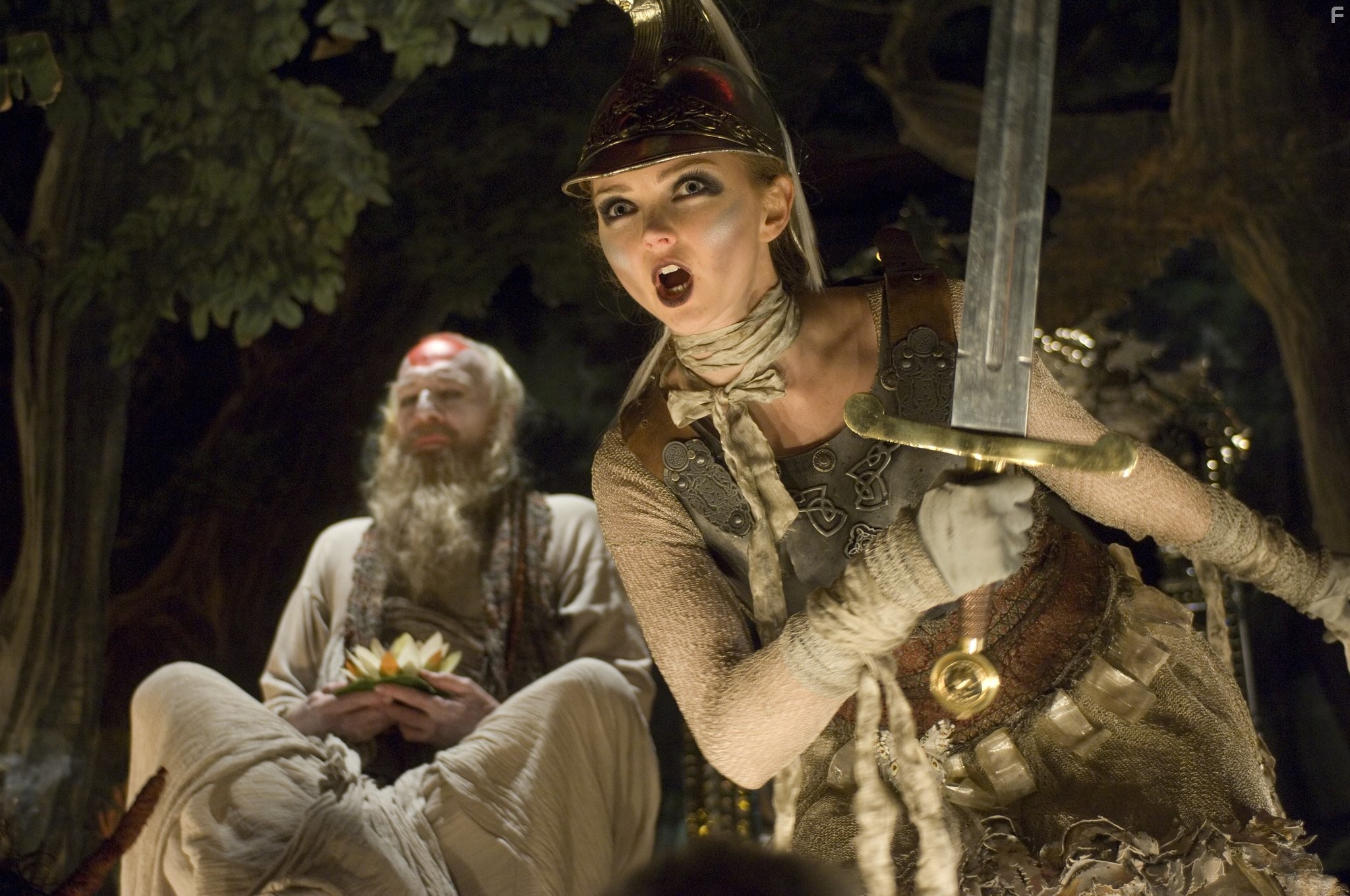 Christopher Plummer and Lily Cole in Воображариум доктора Парнасса (2009)