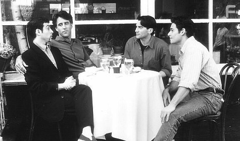 Anthony Barrile, David Deblinger, Christopher Lawford, and Nick Scotti in Поцелуй меня, Гвидо (1997)