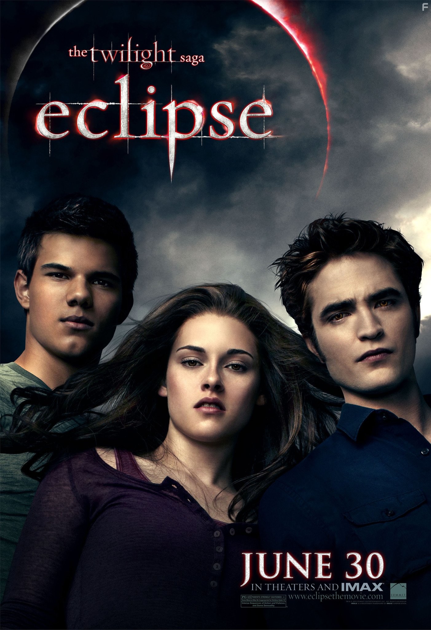 Kristen Stewart, Taylor Lautner, and Robert Pattinson in Сумерки. Сага. Затмение (2010)