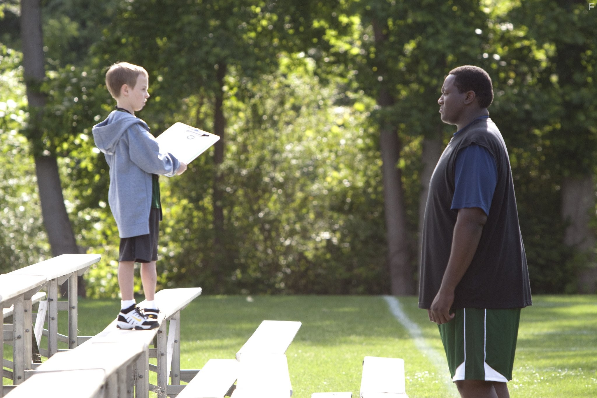 Jae Head and Quinton Aaron in Невидимая сторона (2009)