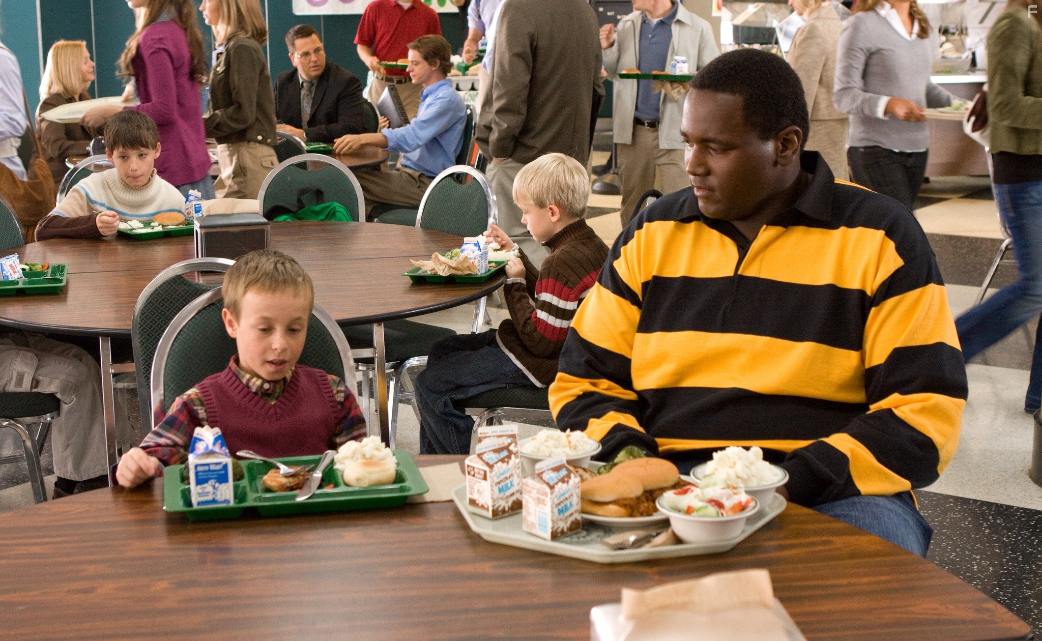 Jae Head and Quinton Aaron in Невидимая сторона (2009)