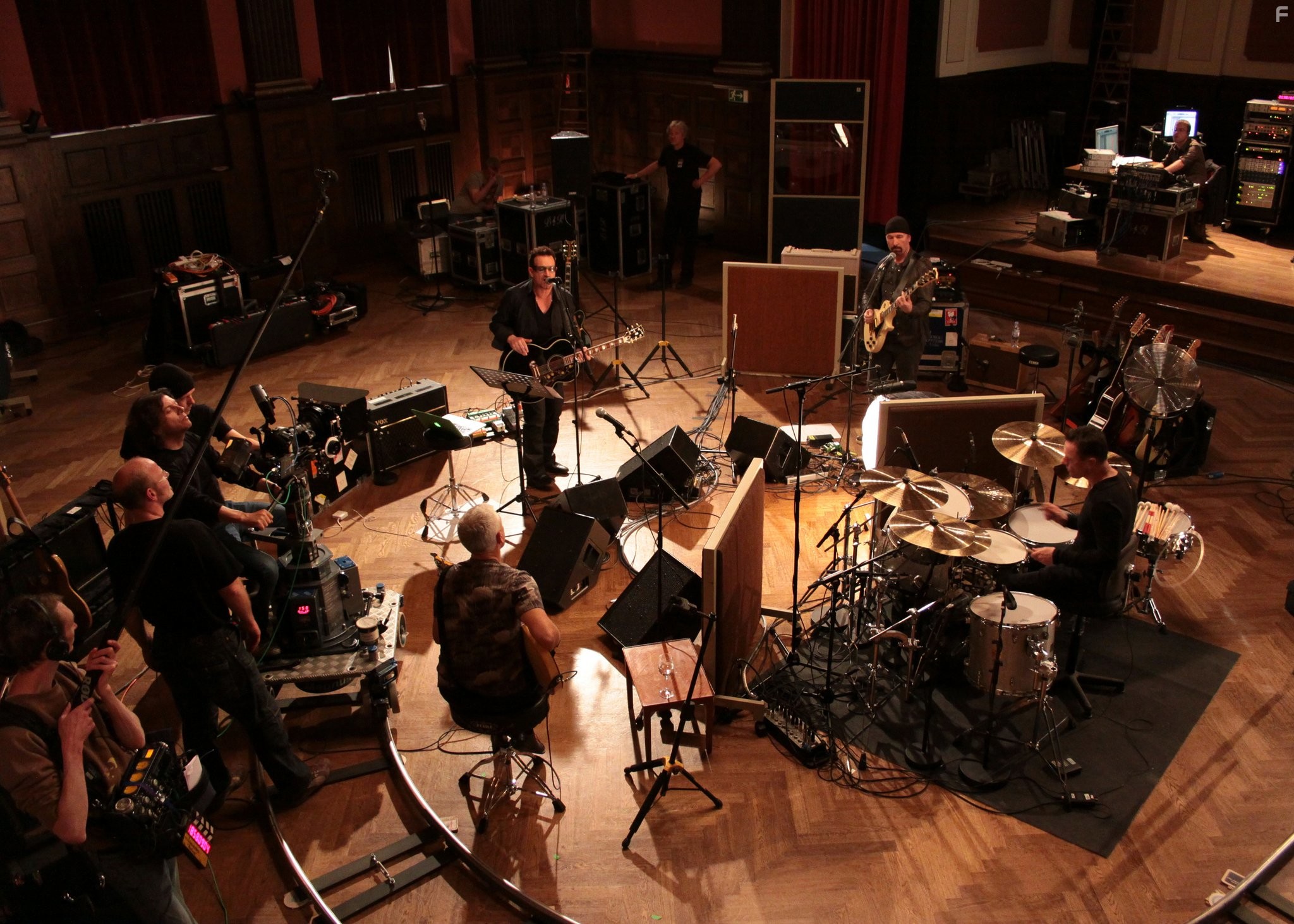 Bono, Adam Clayton, Larry Mullen Jr., and The Edge in From the Sky Down (2011)