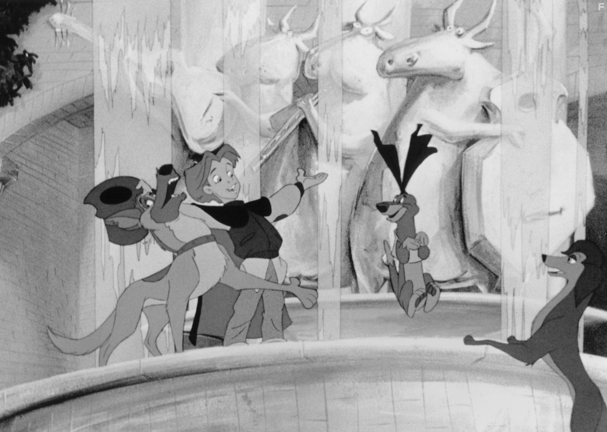 Ernest Borgnine, Sheena Easton, and George Hearn in Все собаки попадают в рай 2 (1996)