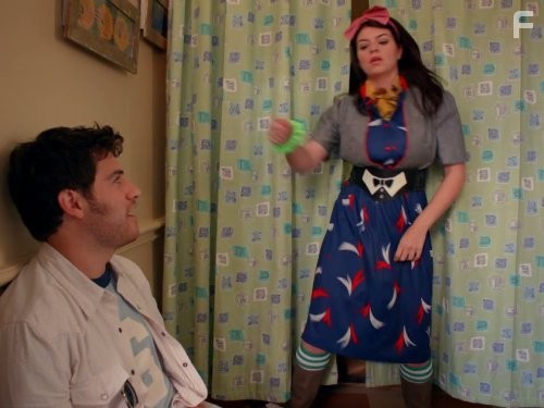 Adam Pally and Casey Wilson in Счастливый конец (2011)