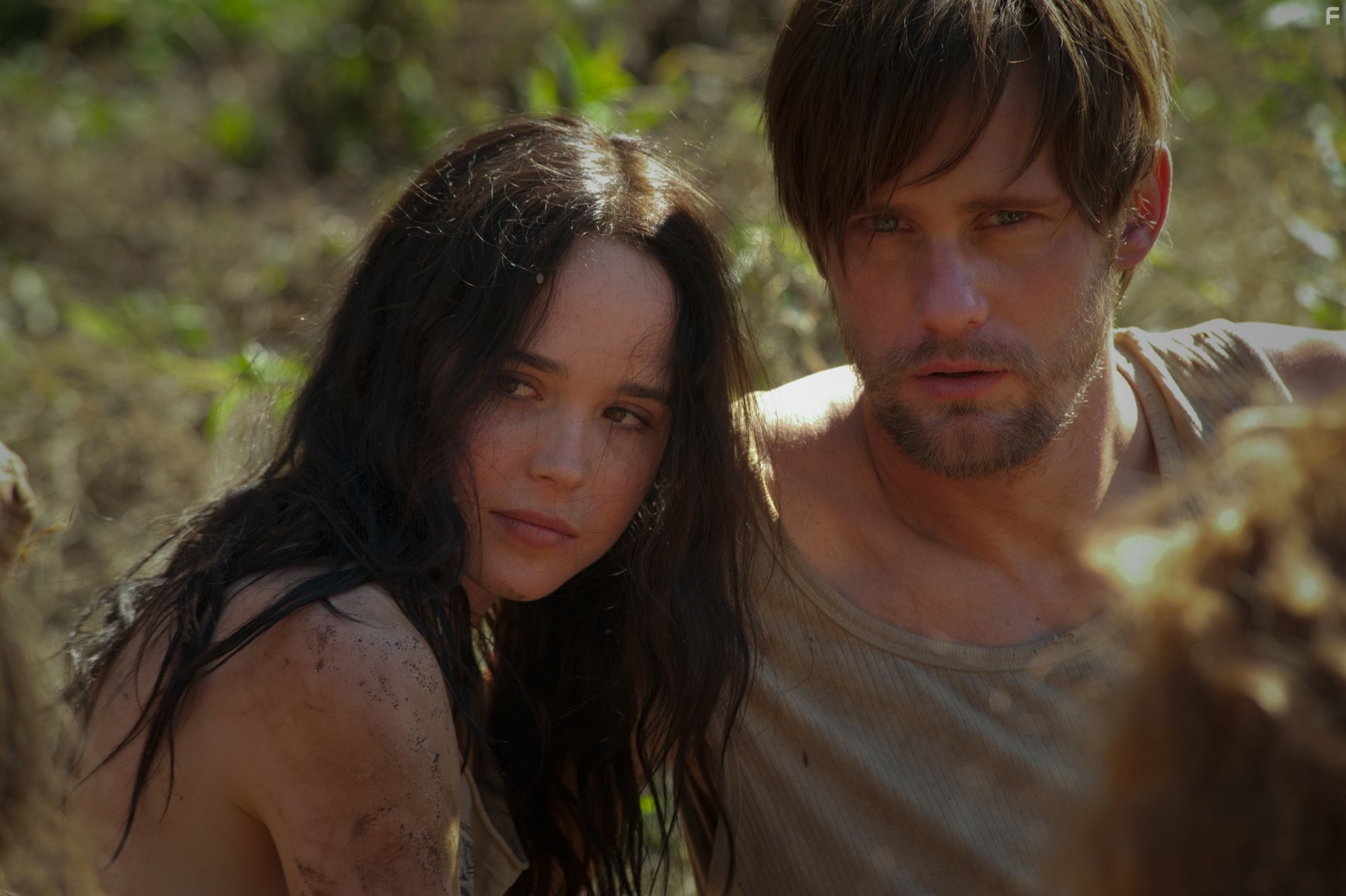 Alexander Skarsg?rd and Ellen Page in Группировка 'Восток' (2013)