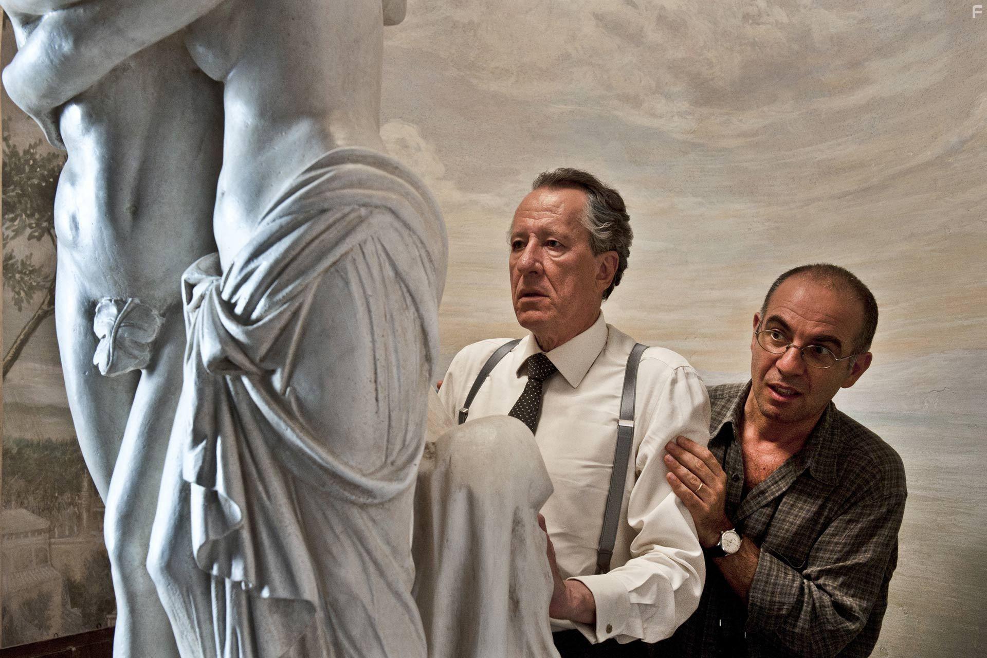 Geoffrey Rush and Giuseppe Tornatore in La migliore offerta (2013)