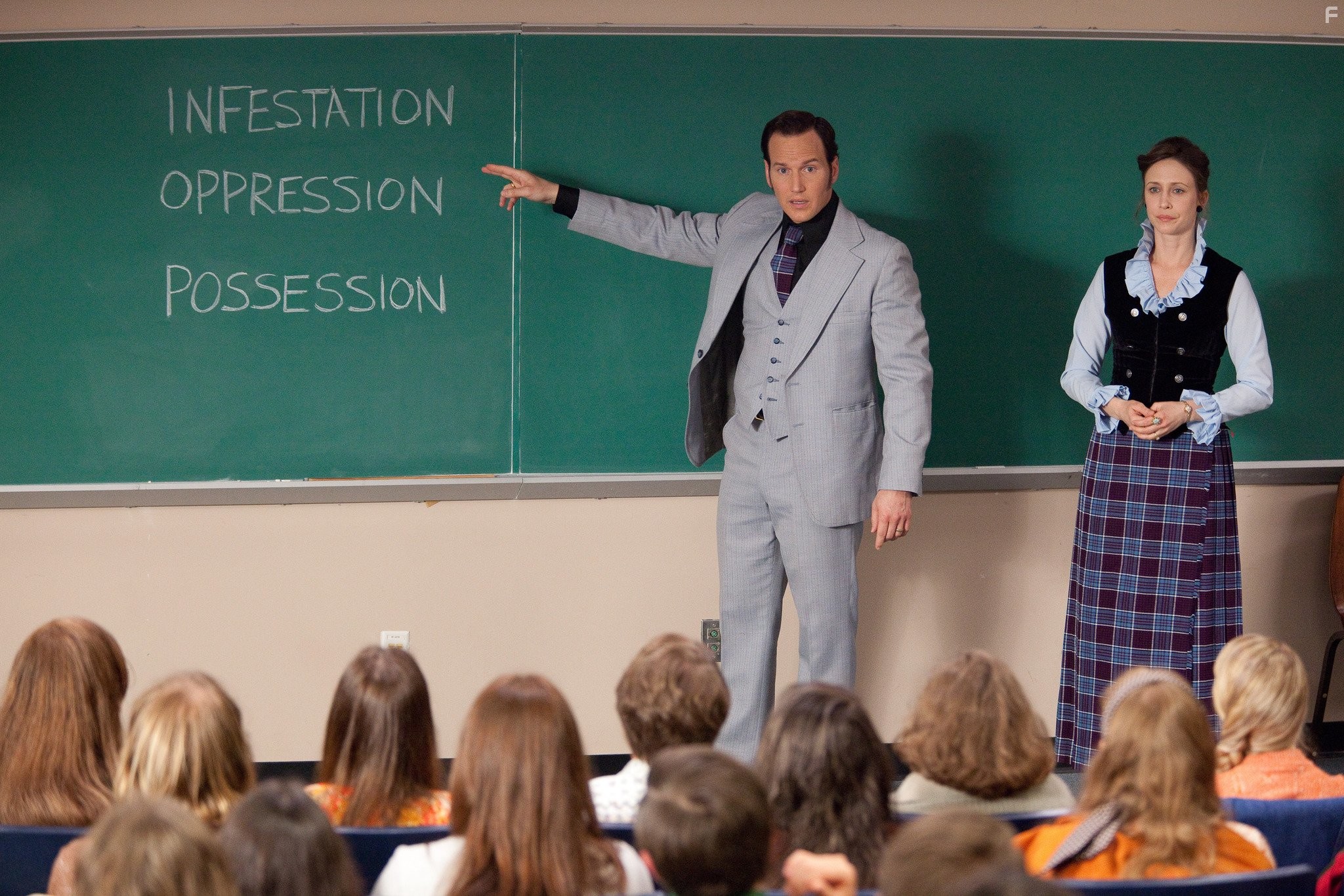 Vera Farmiga and Patrick Wilson in Заклятие (2013)