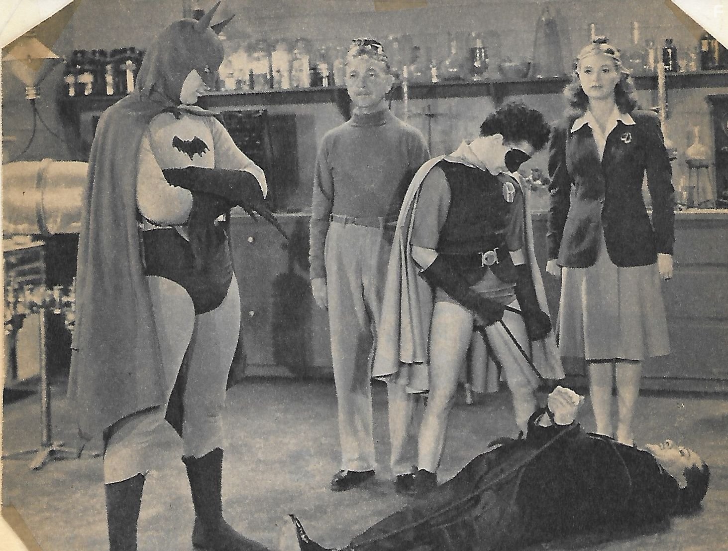 William Austin, Douglas Croft, Shirley Patterson, and Lewis Wilson in Batman (1943)