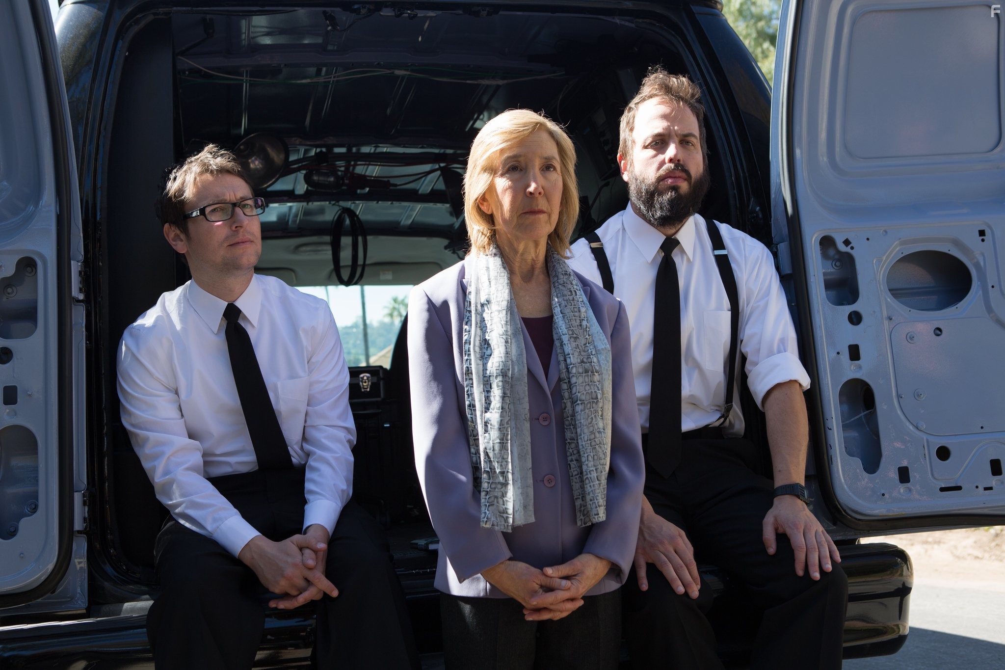 Lin Shaye, Angus Sampson, and Leigh Whannell in Астрал: Глава 2 (2013)