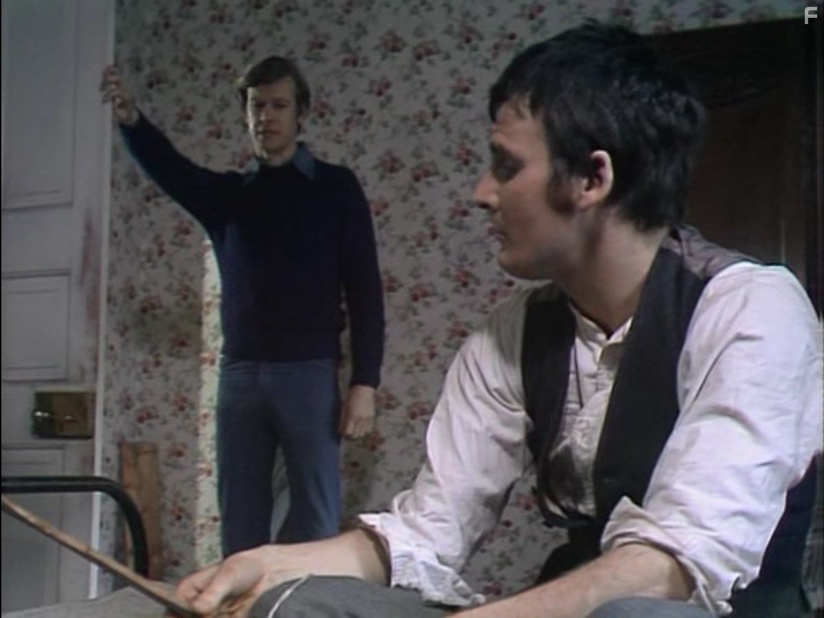 John Hallet and Ian McCulloch in Survivors (1975)