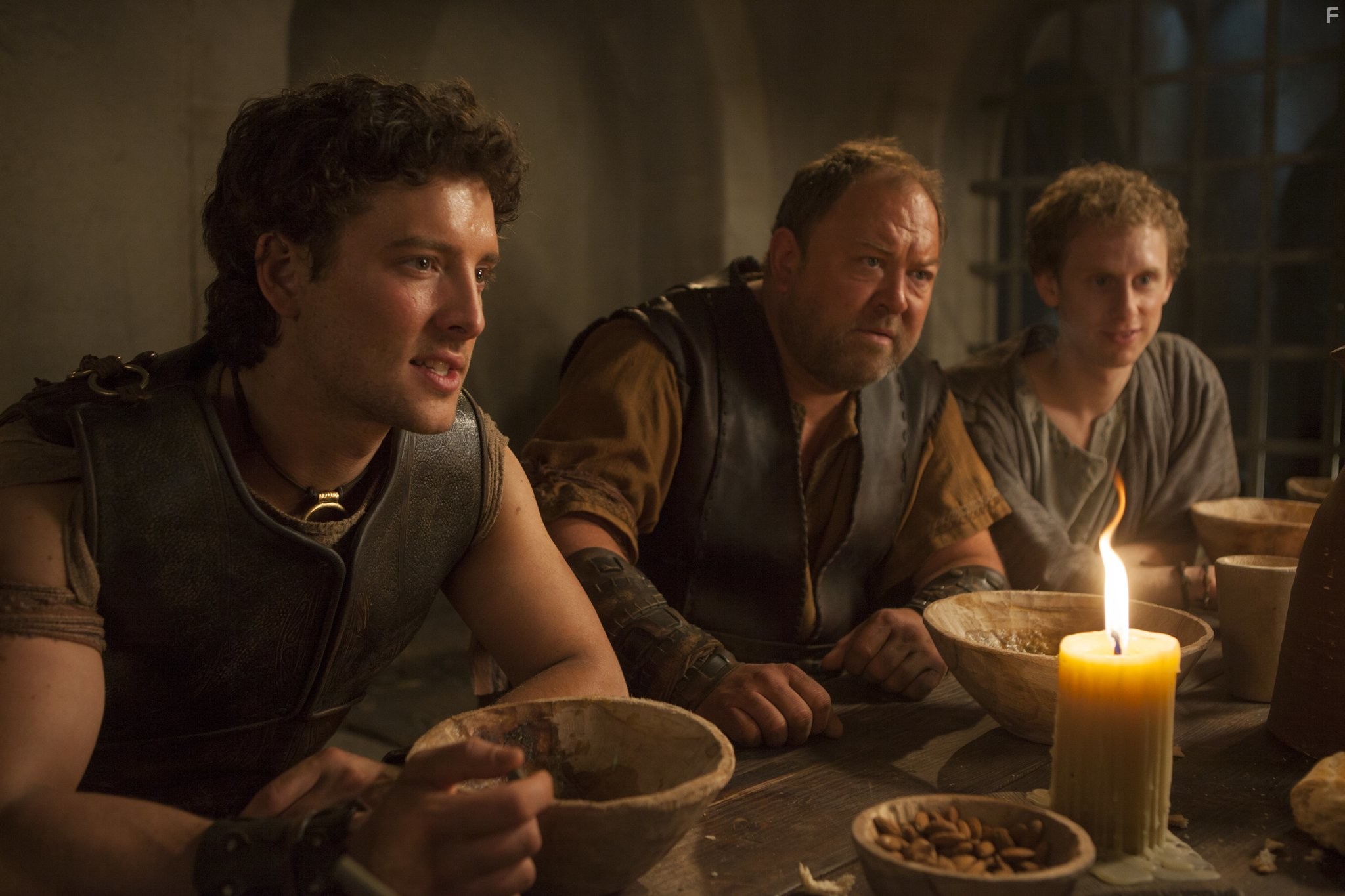 Mark Addy, Robert Emms, and Jack Donnelly in Атлантида (2013)