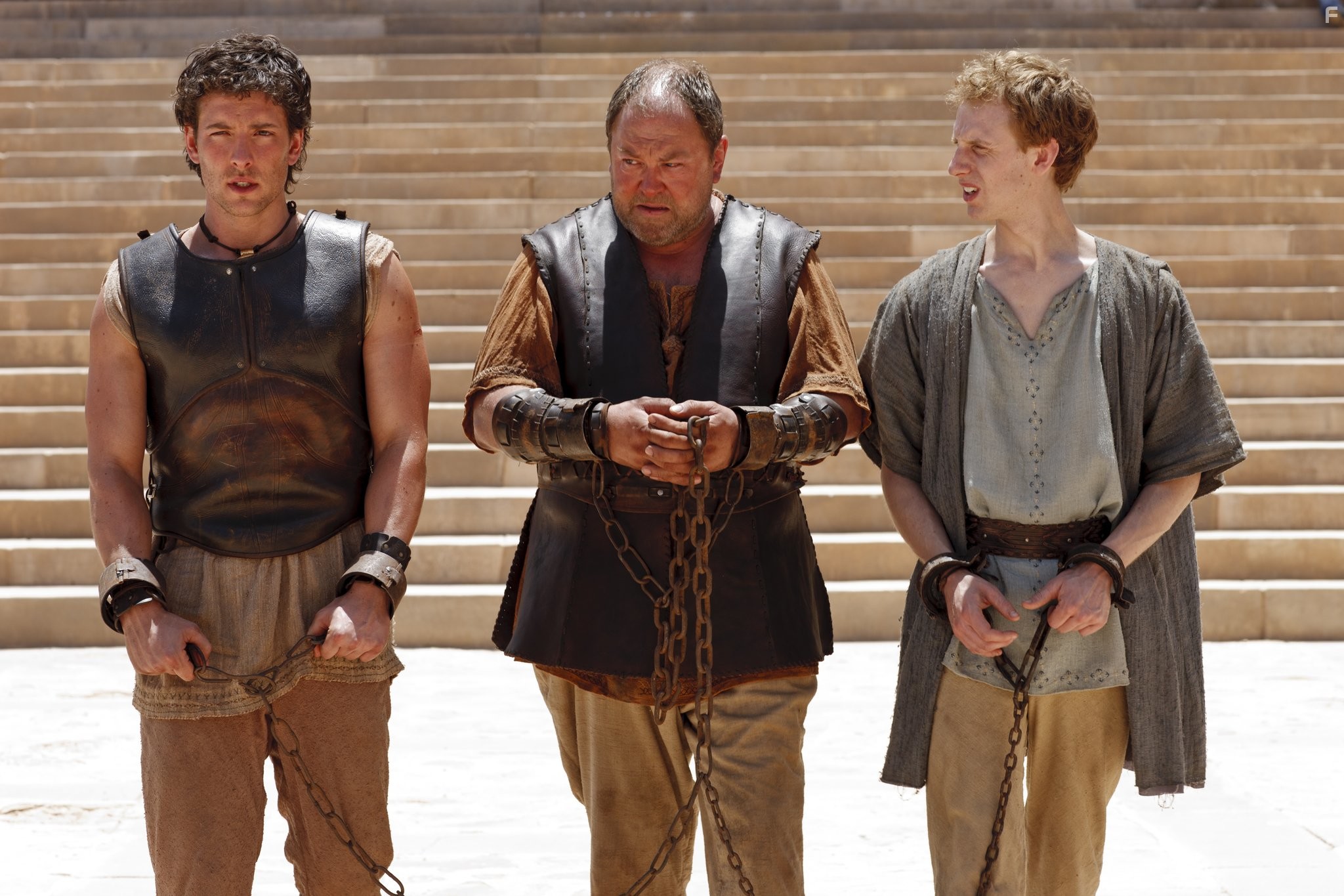 Mark Addy, Robert Emms, and Jack Donnelly in Атлантида (2013)