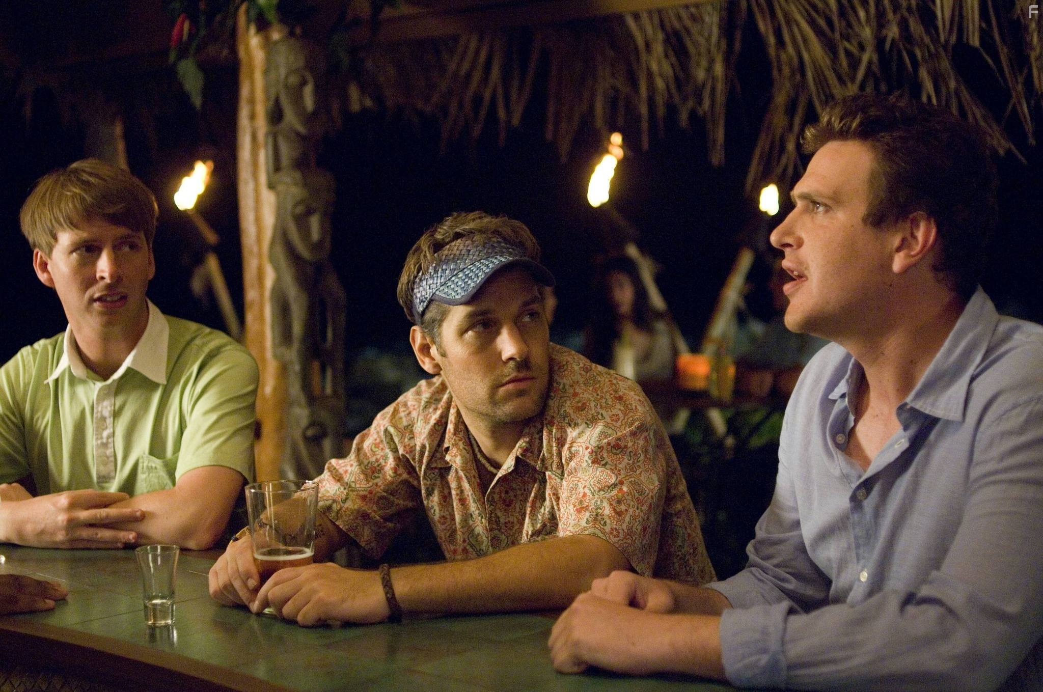 Paul Rudd, Jason Segel, and Jack McBrayer in В пролёте (2008)