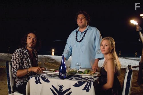 Kristen Bell, Russell Brand, and Jonah Hill in В пролёте (2008)