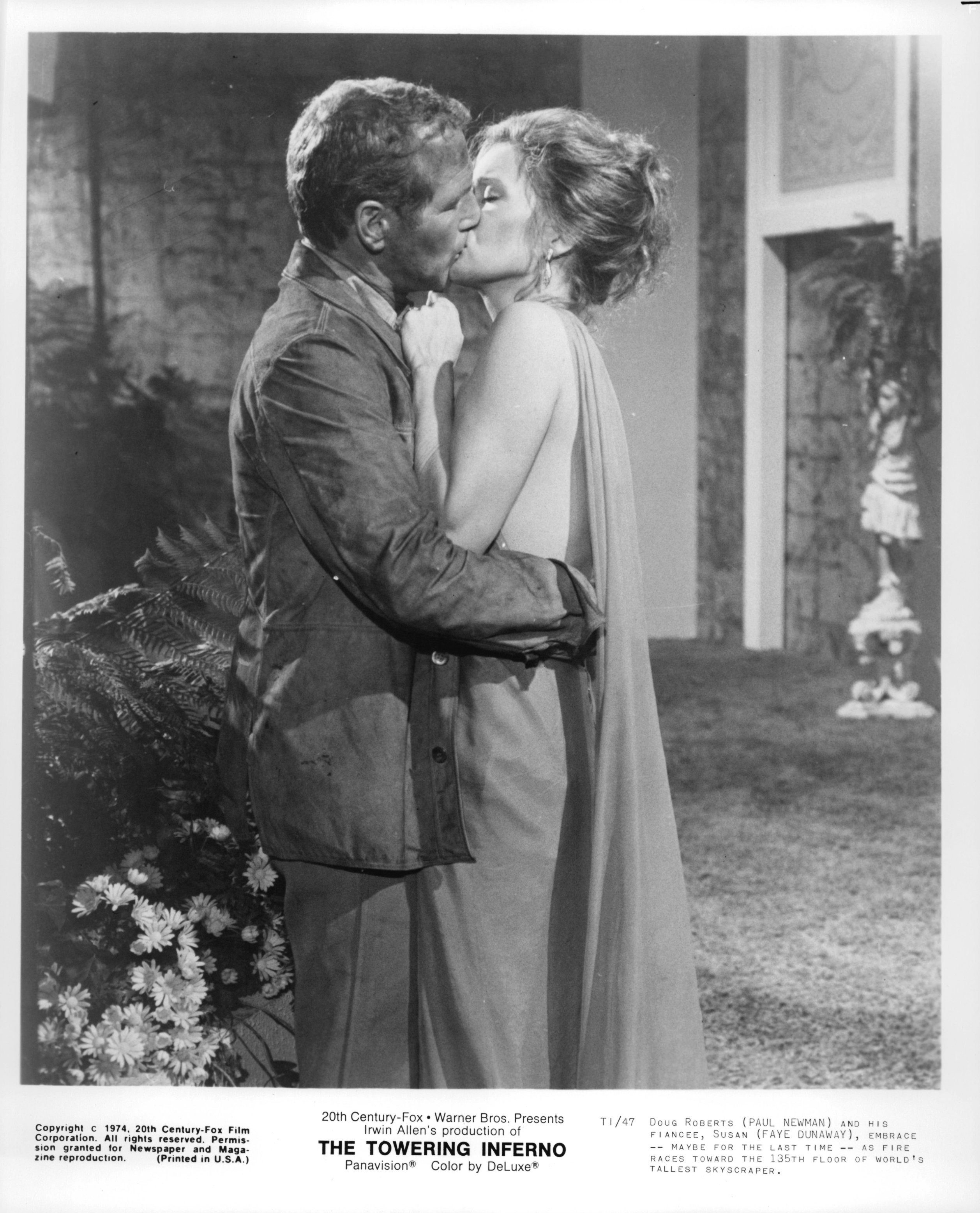 Paul Newman and Faye Dunaway in Yздымaющийся ад (1974)