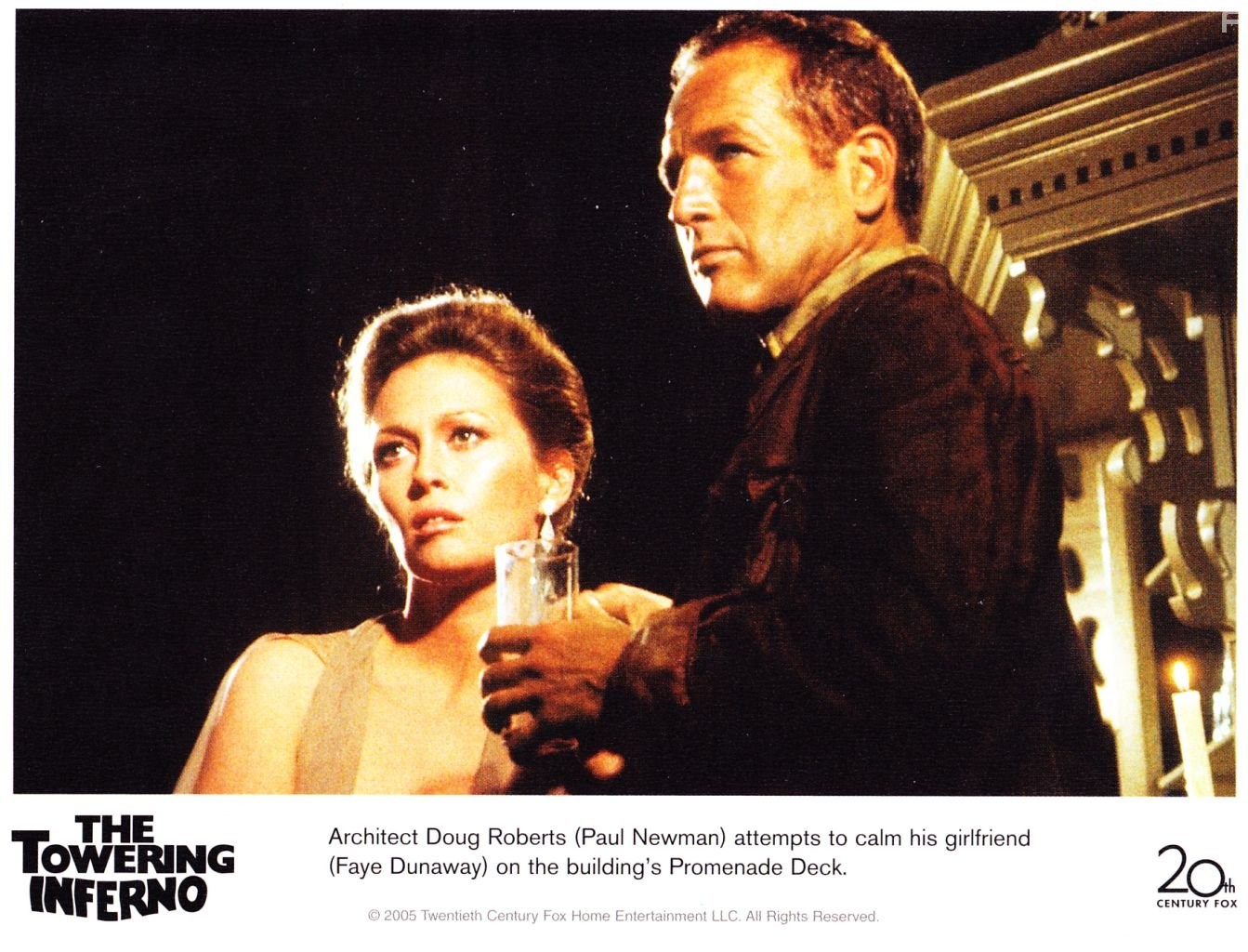 Paul Newman and Faye Dunaway in Yздымaющийся ад (1974)