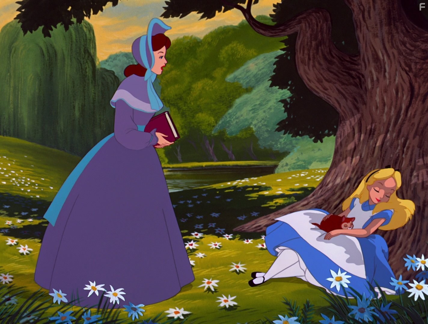 Mel Blanc, Heather Angel, and Kathryn Beaumont in Алиса в стране чудес (1951)