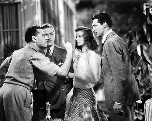 Cary Grant, Katharine Hepburn, George Cukor, and John Howard in Филадельфийская история (1940)