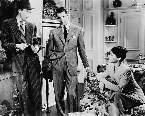 Cary Grant, James Stewart, and Ruth Hussey in Филадельфийская история (1940)