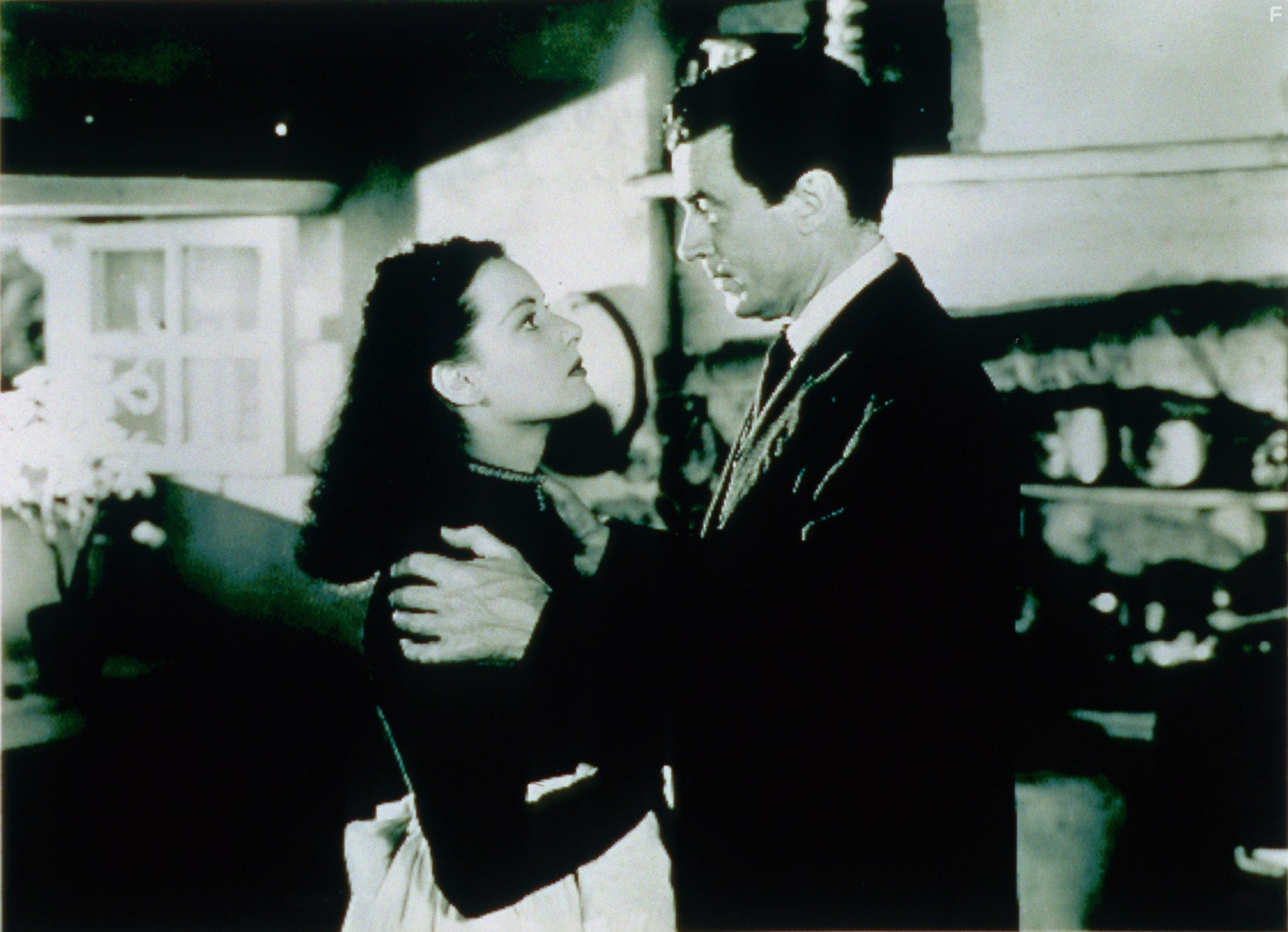 Maureen O'Hara and Walter Pidgeon in Как зелена была моя долина (1941)