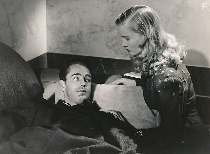 Alan Ladd and Veronica Lake in Оружие для найма (1942)