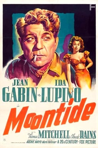 Jean Gabin and Ida Lupino in Moontide (1942)