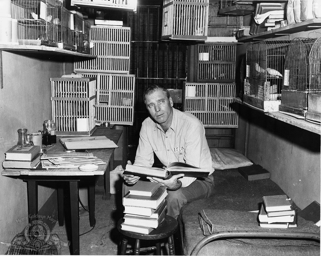 Burt Lancaster in Любитель птиц из Алькатраса (1962)