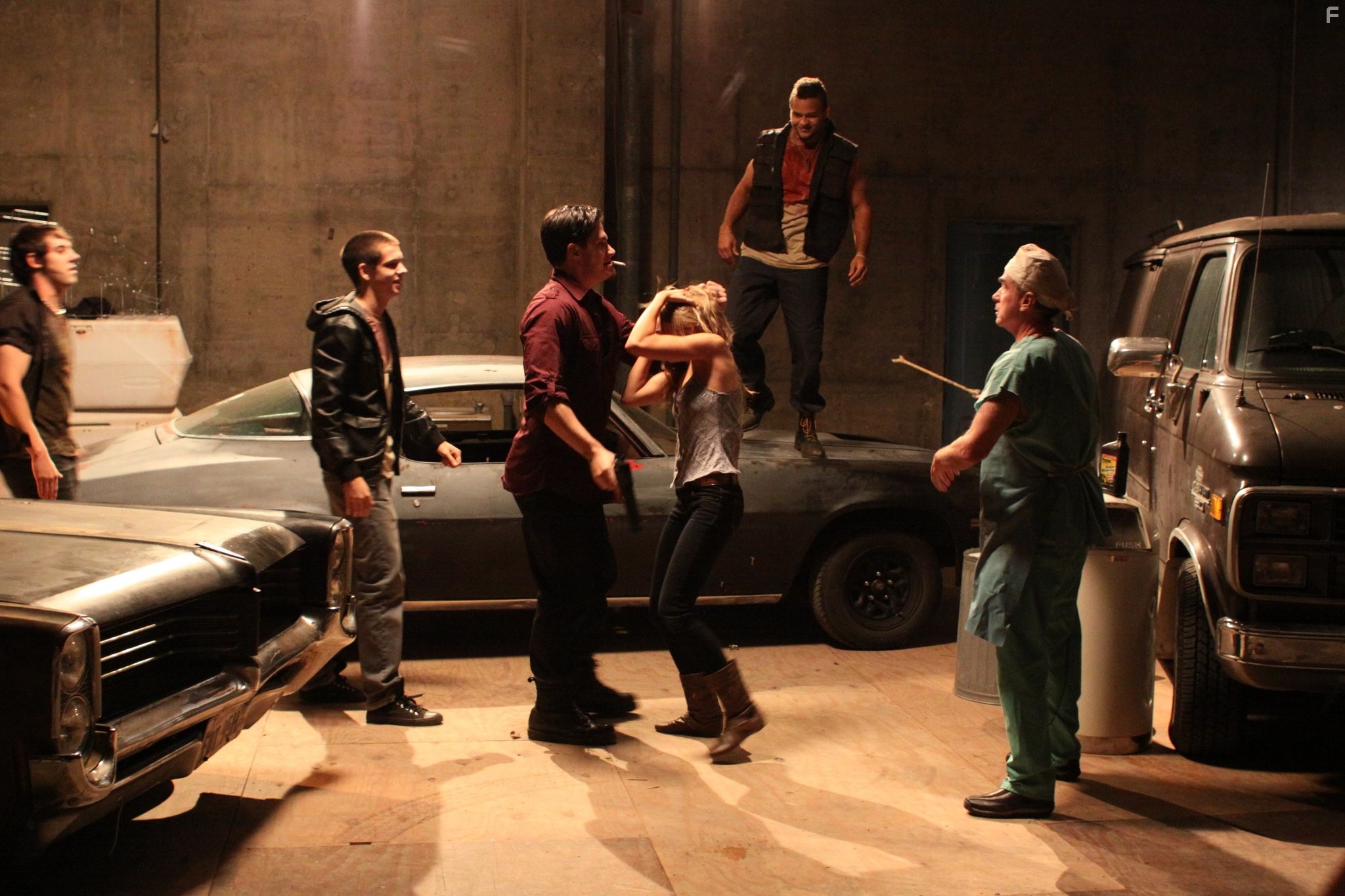Tom Byrne, Ali Faulkner, Mike Davis, Tank Turner, and Johnny Walter in Butcher Boys (2012)