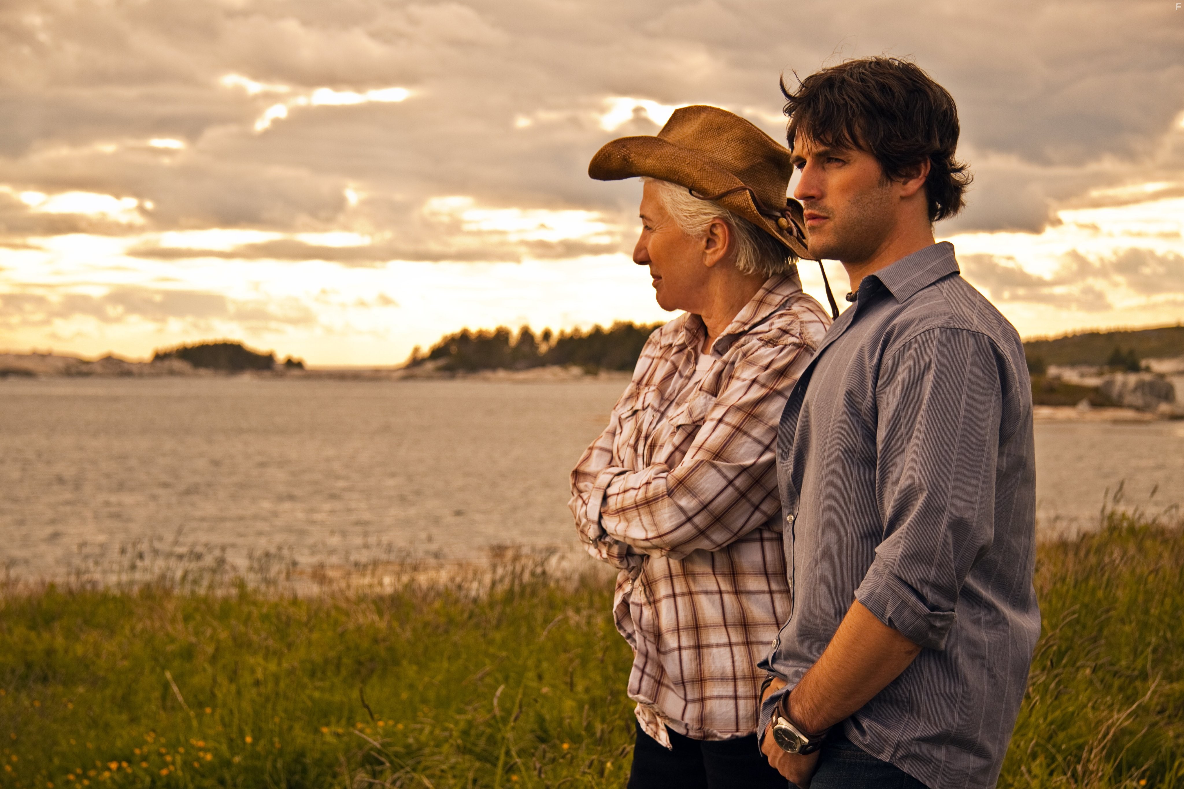 Olympia Dukakis and Ryan Doucette in "Cloudburst"