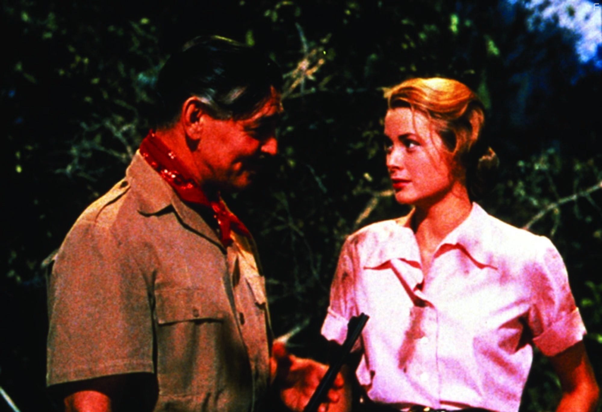 Clark Gable and Grace Kelly in Могамбо (1953)