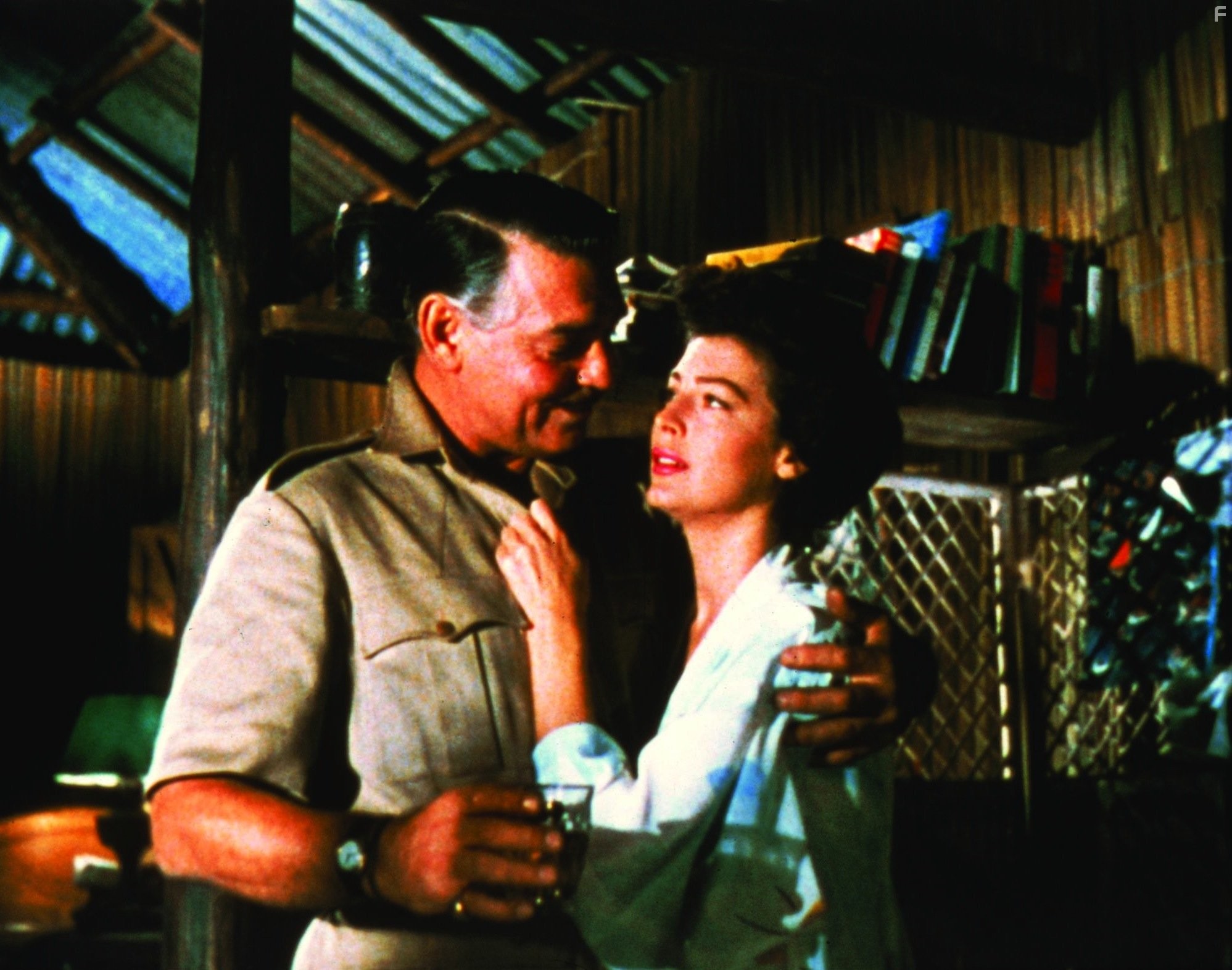 Clark Gable and Ava Gardner in Могамбо (1953)