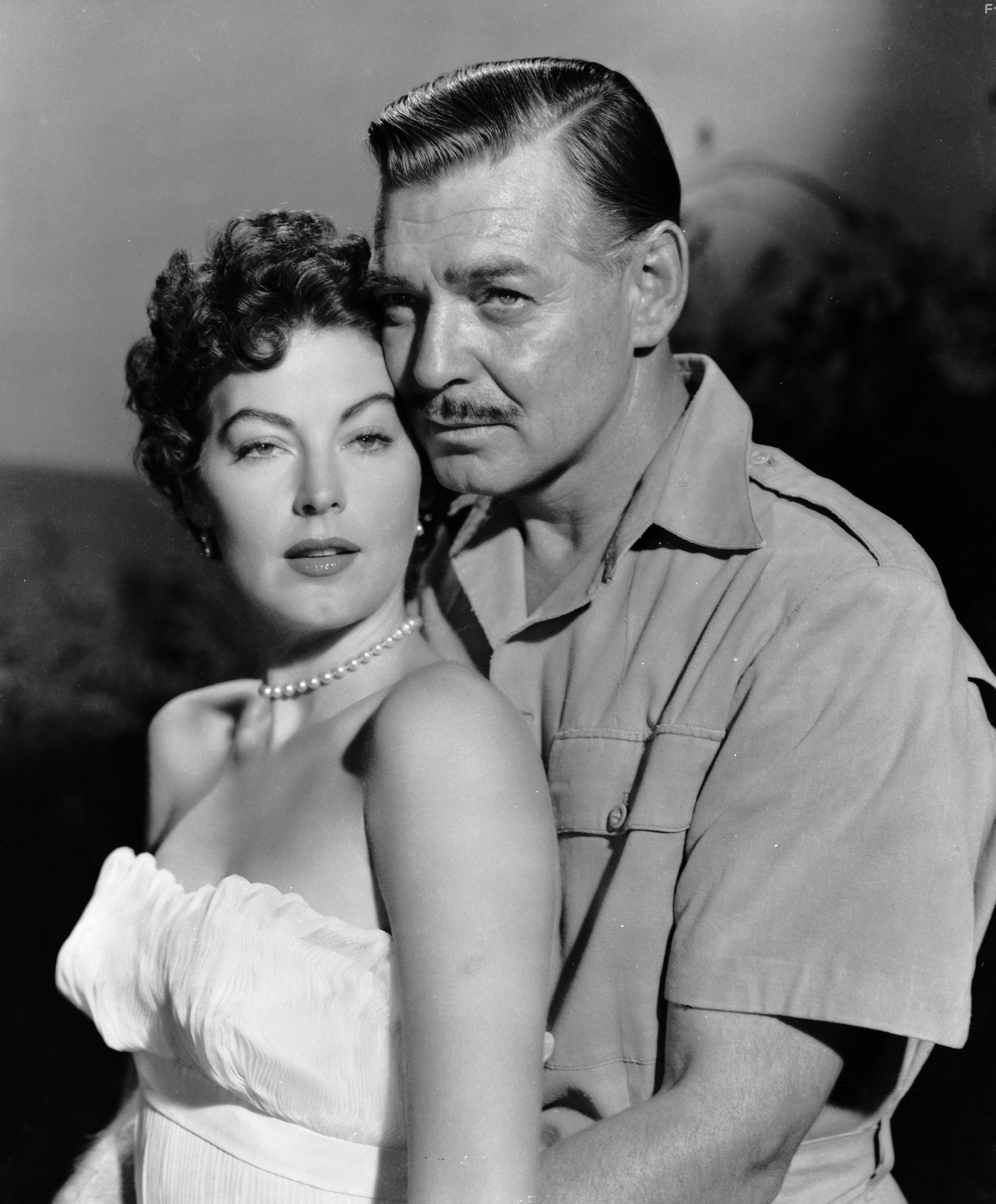 Clark Gable and Ava Gardner in Могамбо (1953)