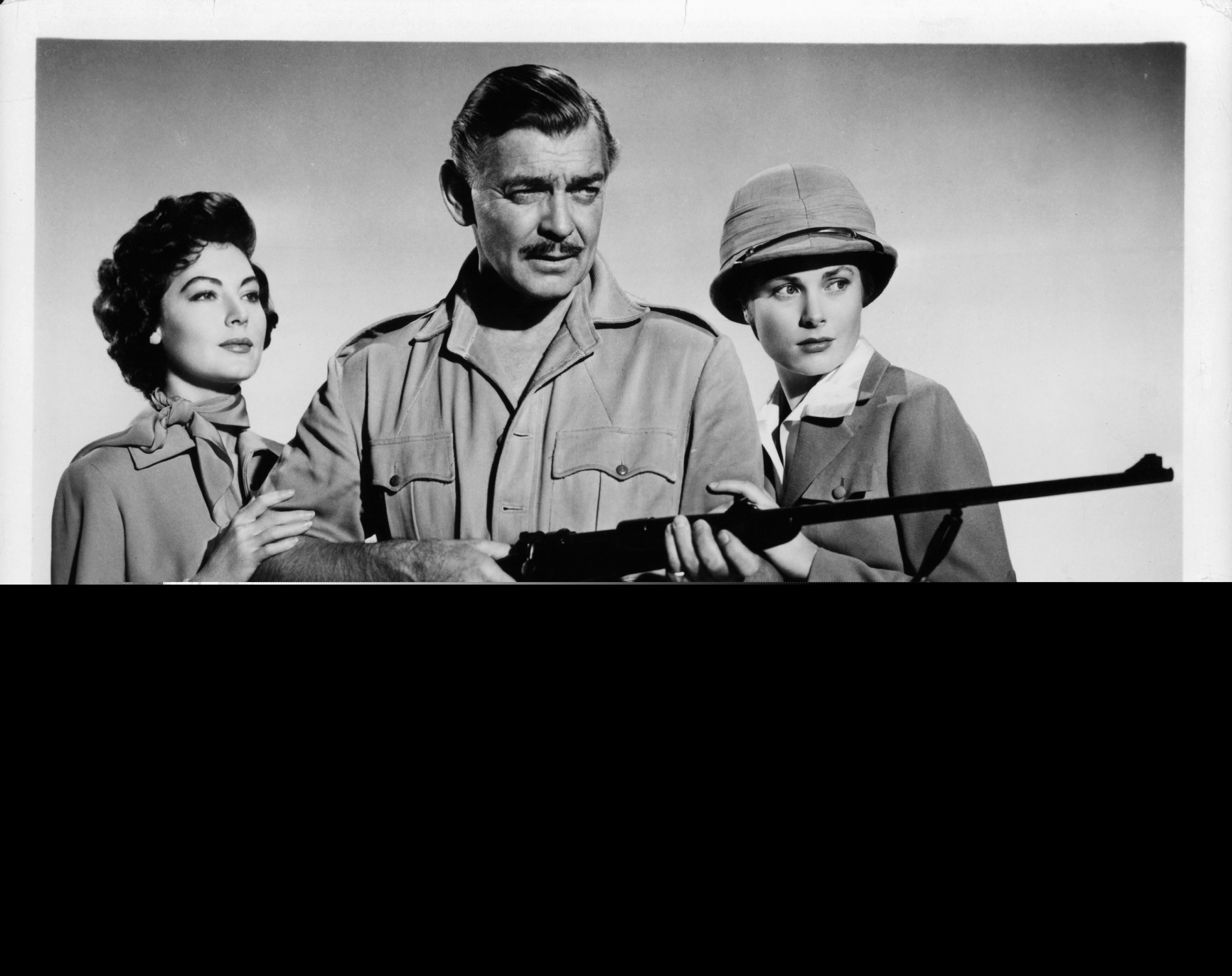 Clark Gable, Grace Kelly, and Ava Gardner in Могамбо (1953)