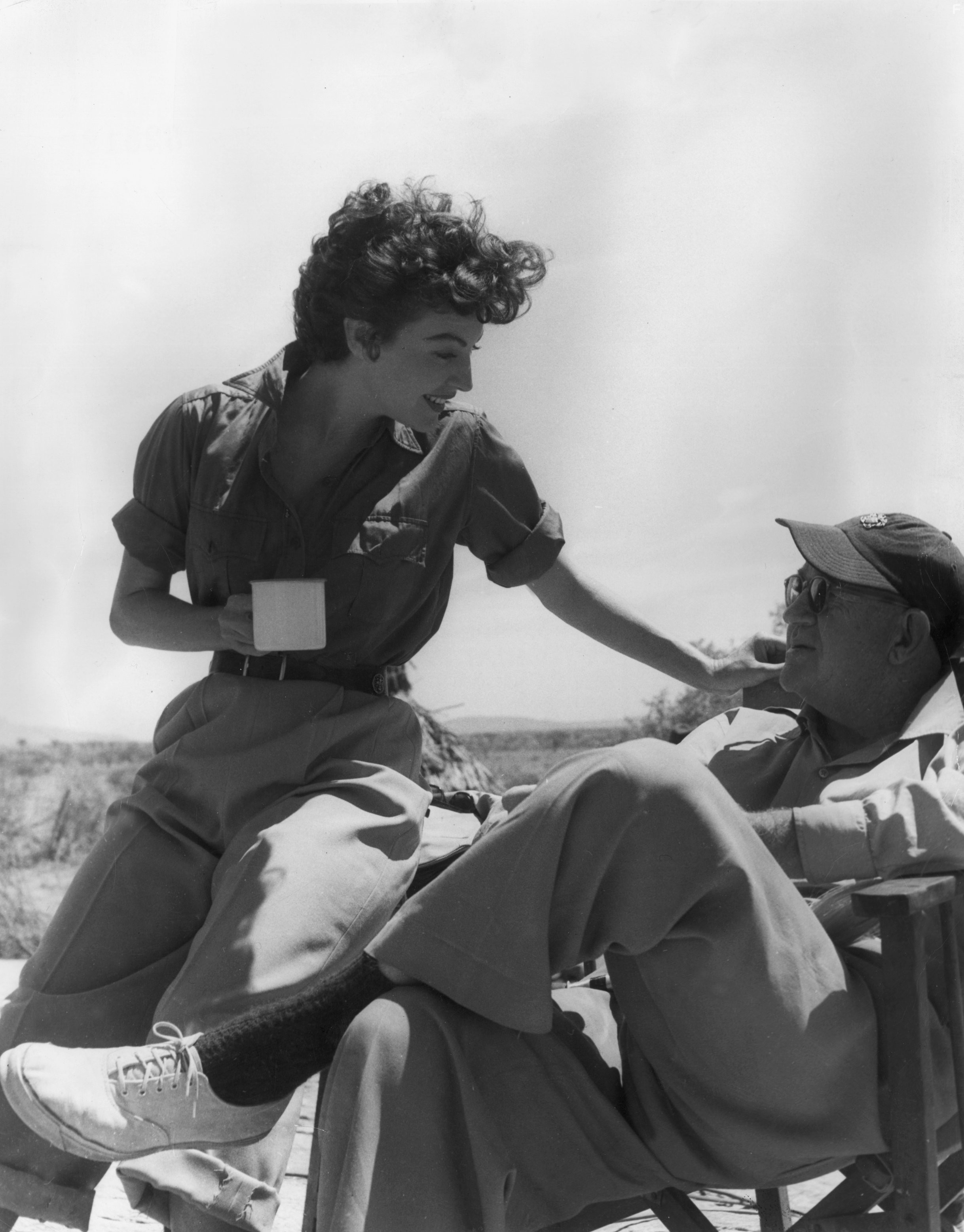 John Ford and Ava Gardner in Могамбо (1953)